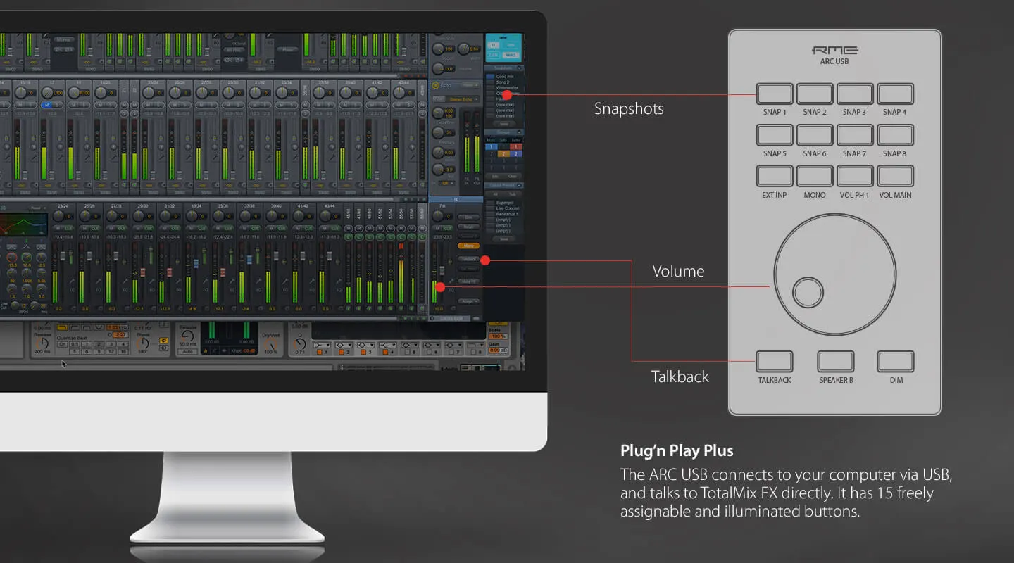 TotalMix & RME ARC USB