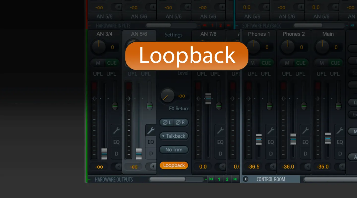 TotalMix Loopback