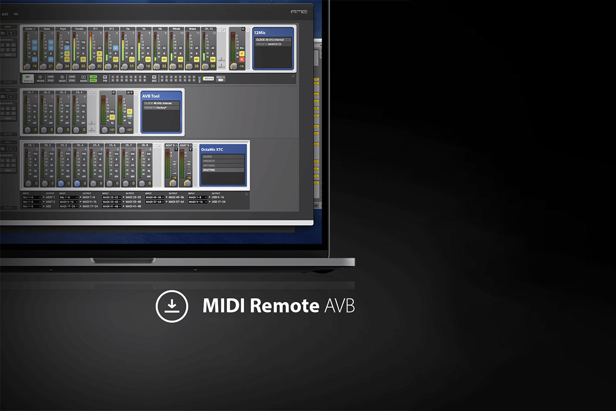 MIDI Remote AVB for Mac &amp; Windows